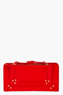 Jerome Dreyfuss Red Long Paul Wallet for women