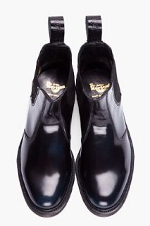 Dr. Martens Black Patent Leather Chelsea Boots for men
