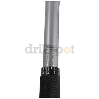 Westward 4DA95 Micrometer Torque Wrench, 3/8Dr