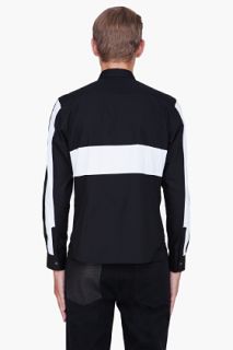 Comme Des Garçons Shirt Black Paneled Shirt for men