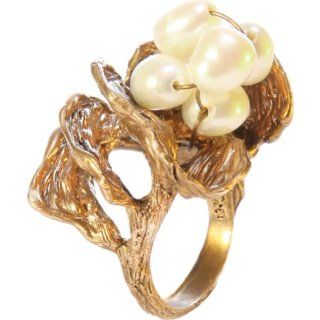  Silvana K Designs Bird Nest Ring With Pearls (Gold   Size 7) Shoes