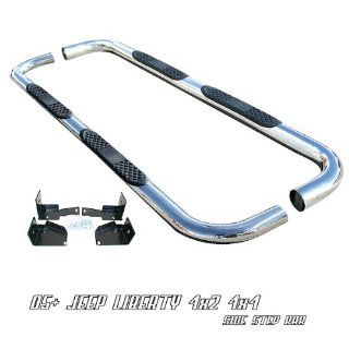 Stainless Steel Nerf Side Step Bar   2005+ Jeep Liberty 4x2 4x4
