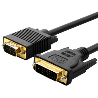 BasAcc 10 foot DVI I to VGA Male to Male Cable Today $7.04