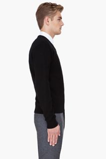 Raf Simons Black Angora Wool Sweater for men