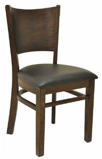 Chair  Walnut/Mahognay Black vinyl seat 236 W/M BLK Furniture & Decor