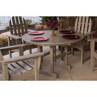 Poly Wood RT236SA Round Outdoor Dining Table Furniture