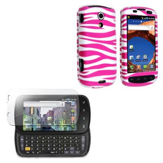 Pink Zebra Case/ Screen Protector for Samsung Epic 4G D700