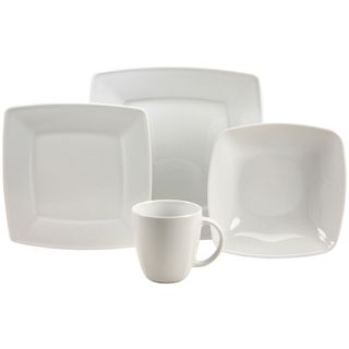French Home 16 piece Fine Porcelain Dinnerware Set