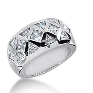 14K Gold Diamond Anniversary Wedding Ring, 8 Trillion