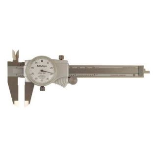 Mitutoyo 505 674CERT Dial Caliper w/Cert, 4 In, 0.100/Rev