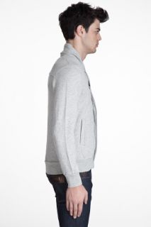Shades Of Grey By Micah Cohen Zip Up Shawl Cardigan for men