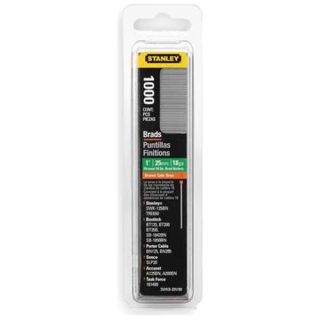 Stanley SWKBBN100 Brad Nails, I In, Brown, PK 1000