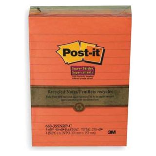 Post IT 660 3SSNRP Super Sticky Notes, 4x6 In., Assorted, PK3