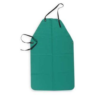 Condor 6NB99 Flame Retardant Apron, Green, 40 In