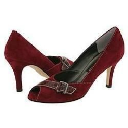 Vaneli Polly Dk Wine Suede With Matching Agades Print Sandals