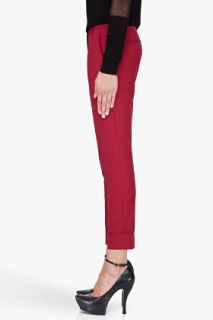 Theory Red Danya Tailor Trousers for women