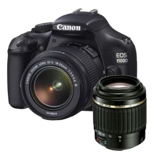 CANON EOS 1100D + 18 55mm + 55 200mm   Achat / Vente REFLEX EOS 1100D