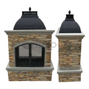Xiamen Star Arts & Crafts Co H88 G7536AA 59x41 Deluxe Outdoor Fireplace