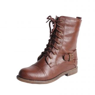 Blossom by Beston Womens Cana 8 Mid calf Combat Boots Today $37.04