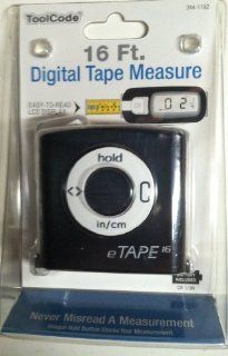 Digital Measuring Tape   Black  