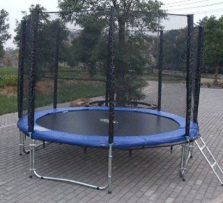 Exacme 10ft Trampoline w/ Safety Pad and Enclosure Net All