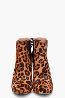 Diane Von Furstenberg Cheetah Calf hair Ciara Boots for women