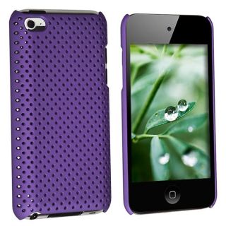 Purple Rubber Coated Case for Apple iPod touch 4th Gen