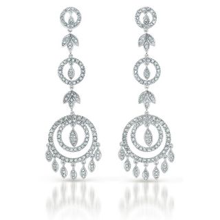zirconia circle chandelier earrings msrp $ 385 00 today $ 97 99 off