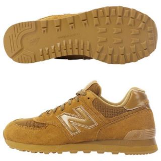 New Balance 574 Mens Tan Running Shoes