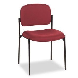 VL606 Stacking Armless Guest Chair, Burgundy by BASYX
