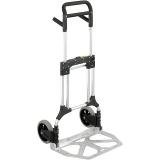 Safco Stow away Foldable Heavy duty Aluminum Hand truck with Toe Plate
