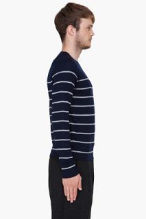 Theory Navy Harvey St New Sovereign Sweater for men