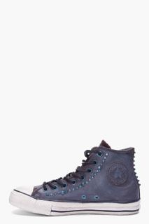 Converse By John Varvatos Blue Studded Leather Chuck Taylor All Star Sneakers for men