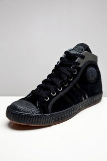 Diesel Yuk Black Suede Sneakers for men