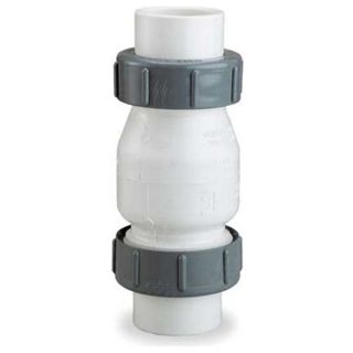 Dayton 4RG91 Check Valve, 2 In, Compression, PVC