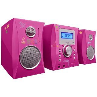 Bigben MCD06 Stereo Music Center pink/metal Weitere