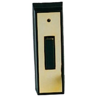 Thomas & Betts RC3311 Brass/Black Door Chime Button