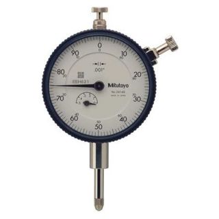 Mitutoyo 2414S 10 Dial Indicator, 0.001x 0.500 In, 0 100, Lug