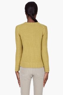 A.P.C. Lime Wool Long A Cardigan for women