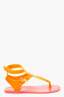 Marc By Marc Jacobs Orange Jelly Sandals for women