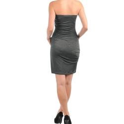 Stanzino Womens Grey Formal Tube Dress