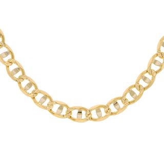 14k Gold 22 inch DC Pave Marina Necklace