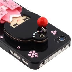 Black Kimono Girl Mirror Snap on Case for Apple iPhone 4/ 4S