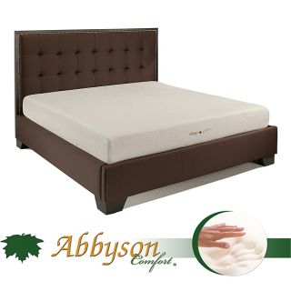 Abbyson Comfort Sleep Green Cal King size 8 inch Memory Foam