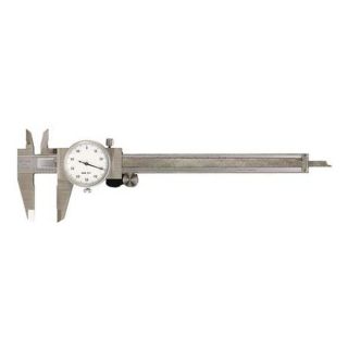 General 107 Dial Caliper, SS, 6 In, 0.001 Grad