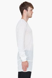 Rick Owens Oversize White T shirt for men