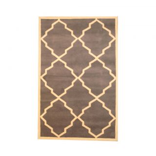 Indo Hand tufted Gray/ Ivory Wool Rug (5 x 8) Today $189.99