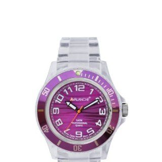 Avalanche Watch Unisex Armbanduhr Alpine Analog Kunststoff violett AV