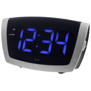 Large Blue LED Alarm Clock with USB Port Today $26.99 4.0 (6 reviews