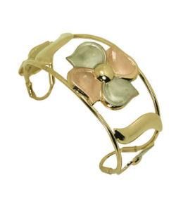 14k Goldfill Wide Flower Cuff Bangle Bracelet (Mexico) Today $43.39 4